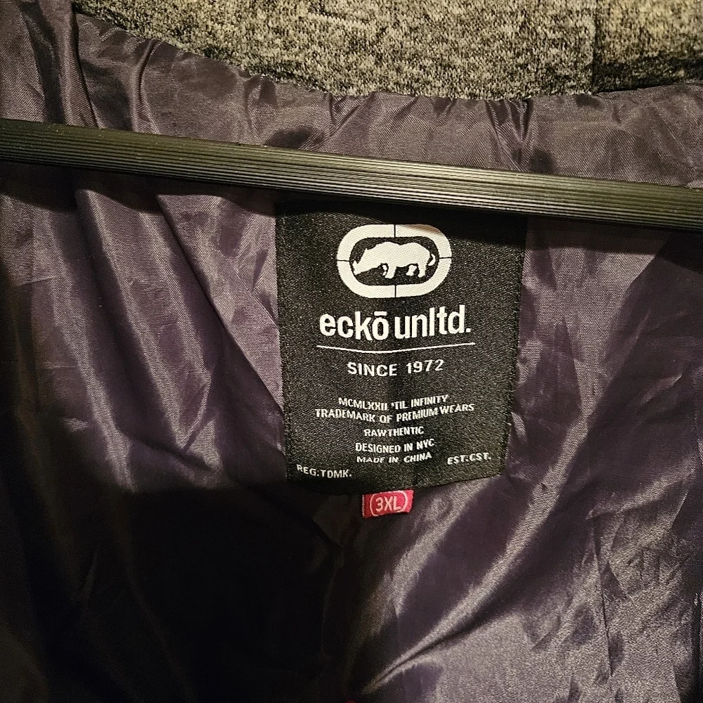 ECKO UNLTD Quilted Vest, Men's, Size 3X, Quilted Vest with Hood - Picture 5 of 8